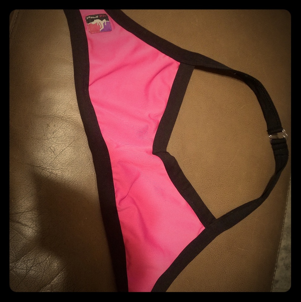 Bad Kitty Hot pink Pole Sport Bra. Size M.